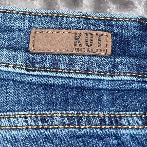 KUT from the Kloth High Rise Toothpick Skinny Women's Blue Jeans.  Size 8. - Picture 2 of 14